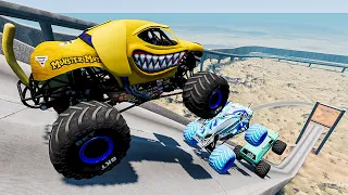 Monster Jam | Monster Truck | Insane Monster Jam Truck Jumps #101 - BeamNG Drive