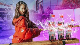 Slow mo Show | КАТАНА VS СТЕКЛЯННАЯ COCA COLA | Vasilisa