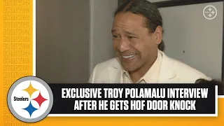 EXCLUSIVE: Moments after Troy Polamalu finds out he's a Hall of Famer | Pittsburgh Steelers
