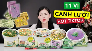 [REVIEW] 11 VỊ CANH ĂN LIỀN ISOUP | Khoai mỡ, riêu cua, canh chua, cải xoong, cải chua nấu thịt..vv.