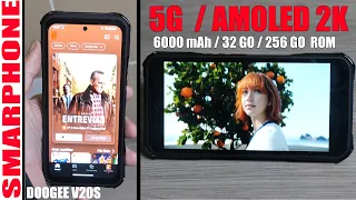 DOOGEE V20S Téléphone Portable Incassable 5G avec écran AMOLED plus lumineux qu'un GOOGLE PIXEL 8 !!