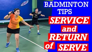 BADMINTON TIPS: SERVICE AND RETURN OF SERVE- Start your game strong whether serving or receiving
