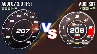 Audi Q7 3.0 Tfsi vs Audi SQ7 | Acceleration Battle - 0-200