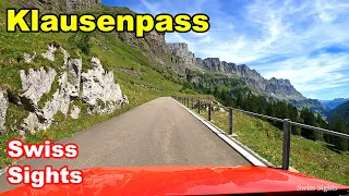 Klausenpass Switzerland 4K Scenic Drive from Linthal