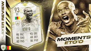 SHOULD YOU DO THE SBC?!🤔 93 PRIME ICON MOMENTS ETO'O REVIEW!! FIFA 21 Ultimate Team