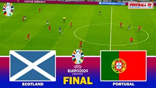 SCOTLAND vs PORTUGAL - FINAL UEFA EURO 2024 | Full Match All Goals | PES Gameplay PC