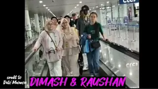 DIMASH & RAUSHAN exit from the plane #travel #dimash #concert #malaysia  #traveltimebyveronicaterry