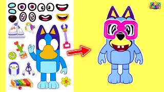 Bluey and Bingo Make a Funny Face Stickers!