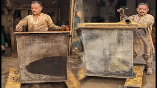 Amazing Technique of Repair Old Radiator | Restoration Hino Truck Radiator