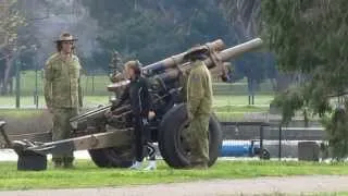 M2A2 Howitzer 105mm Gun Fired to Start Defence Lake Attack Fun Run