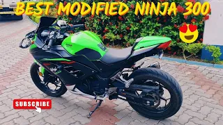 NINJA 300 BS6 Best Modifications SEAT COWL, TAIL TIDY & LED💚