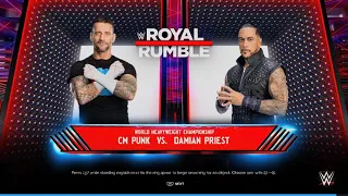 FULL MATCH- CM PUNK VS DAMIEN PRIEST AT ROYAL RUMBLE