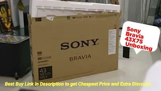 Sony Bravia 43 inch KD 43X75 4K TV Unboxing