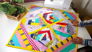 ♻️Transform fabric scraps into a beautiful patchwork | Sewing Tips and Tricks