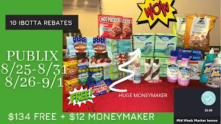 Publix Couponing 8/25-8/31| Easy Deals+ Freebies and Moneymakers| All Free + $12 Moneymaker