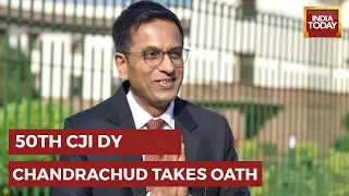 Justice D Y Chandrachud Takes Oath As 50th Chief Justice Of India