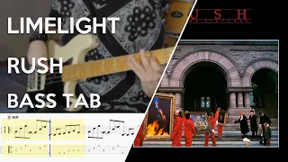 Rush - Limelight // Bass Cover // Play Along Tabs and Notation