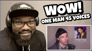 ONE GUY, 54 VOICES ( WITH MUSIC ) FAMOUS SINGER IMPRESSIONS | REACTION