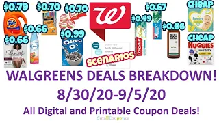 Walgreens Deals Breakdown 8/30/20-9/5/20! All Digital and Printable Coupon Deals!