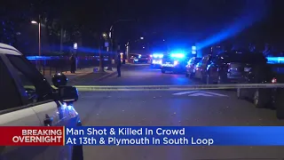 Man shot, killed in crowd in South Loop