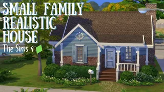 Small Family Realistic House | The Sims 4 Speed Build |