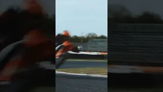 Sideways action on the KTM 450 SMR supermoto!