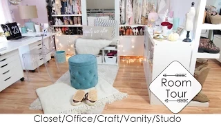 5 Into 1 Room Tour + DIYs Closet/Office/Beauty Room/Craft/Studio (LisaPullano)