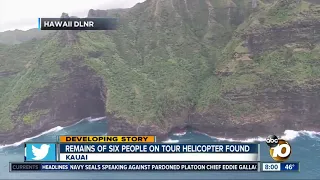 Remains of six people on Hawaii tour helicopter found