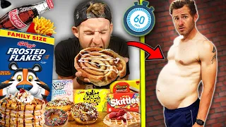 I Ate As Many Carbs AS POSSIBLE In 60 Minutes! (And THIS Happened)