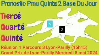 Pronostics Pmu Quinte 2 Base Du Jour R1C3 de Mercredi 8 mai 2024