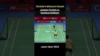 Christle’s Midcourt Smash | Jonatan Christie vs Kunlavut Vitidsarn | Japan Open 2023