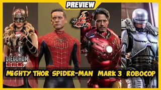Hot Toys SPIDER-MAN TOBEY MAGUIRE, Iron Man MARK 3, Mighty Thor e Robocop 3 PREVIEW
