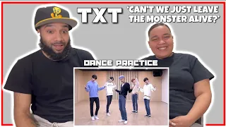 [TXT - Can't We Just Leave The MonsterAlive?] dance practice mirrored | REACTION