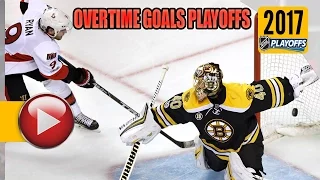 NHL Stanley Cup Playoffs 2017 - First Round OT Goals. (HD)