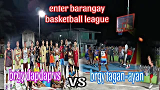 Enter barangay,Dapdap vs tagan-ayan#basketball #shamguard