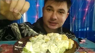 МУКБАНГ 🍽️ ОБЖОР ОЧЕНЬ ВКУСНЫХ ПЕЛЬМЕНЕЙ