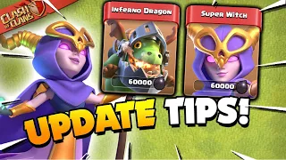 Super Witch & Inferno Dragon Explained! New Super Troops for Clash of Clans Update!