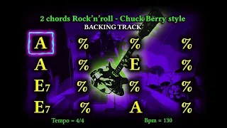 2 chords Rock'n'roll (A) - Chuck Berry style backing track