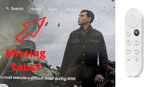Missing Menu Tabs on Chromecast With Google TV