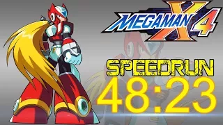 Mega Man X4 SPEED RUN - ZERO 100% in 48:23