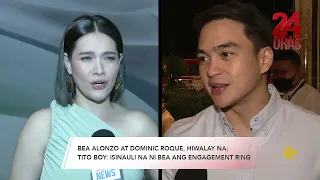 Boy Abunda: "Yes, hiwalay po si Dominic at tsaka si Bea" | 24 Oras