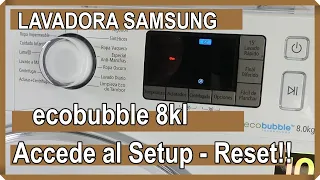 Lavadora Samsung Ecobbuble Reset. Samsung Ecobbuble Reset washing machine.