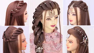 5 outstanding open hairstyle for wedding l special occasion hairstyles l Eid hairstyles l Holi 2024