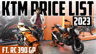 Duke Update 2023 All KTM Bike Latest Price List Ft RC 390, Duke 200 & more