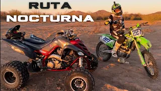 RUTA NOCTURNA EN LA RAPTOR 700R