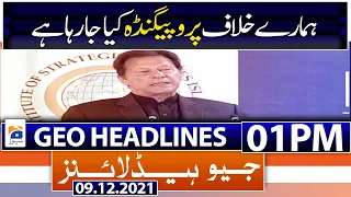Geo News Headlines 01 PM | PM Imran khan | A Peaceful & Prosperous South Asia | 9th Dec 2021