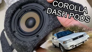 EP1 Corolla Stereo Rebuild: Mid Range Dash Pods