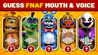 Guess the fnaf character by their mouth and voice line quiz - Fnaf quiz