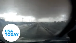 Stunned storm chasers in Texas realize they're in EF-2 twister | USA TODAY