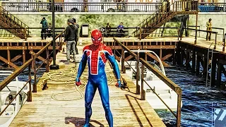 SPIDER MAN PS4 Spider-UK Suit Free Roam Gameplay (SPIDERMAN PS4 The Heist DLC)